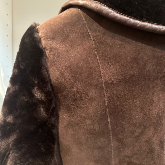 DKNY 100% shearling full length coat. - Picture 6 of 6